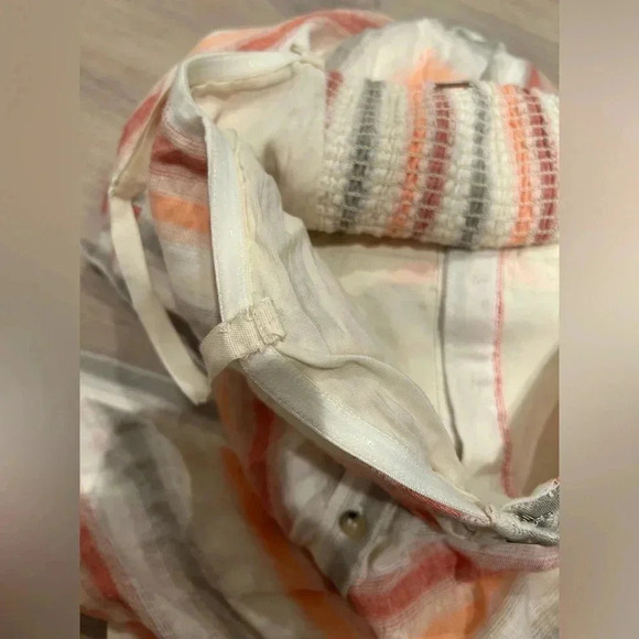 FREE PEOPLE Striking Striped Ivory Multi Midi Dress / No Size, fits like a XS / - Picture 8 of 10